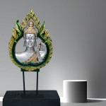 Tranquil Buddha Face with Stand- Serenity for Your Home Decor