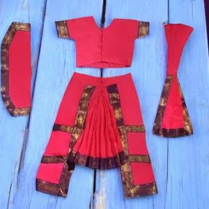 Traditional Bharat Natyam Dance Dress – Authentic Attire for Classical Indian Dance Performances