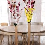 Handmade Flowers with Bamboo Vase set of 2 – Elegant Home Decor for Every Space