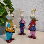 Iron Cute Baby Male Rabbit Set of 3 – Adorable Handcrafted Decor