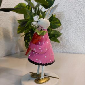 Iron Cute Female Baby Rabbit Set of 3 – Handcrafted Adorable Decor