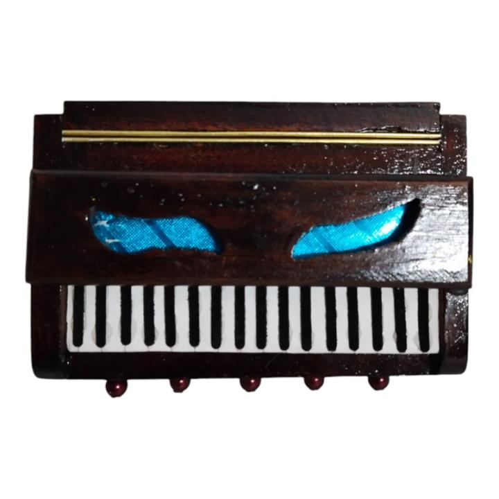 Miniature Harmonium Musical Instrument – Handcrafted Indian Classical Decor for Music Lovers