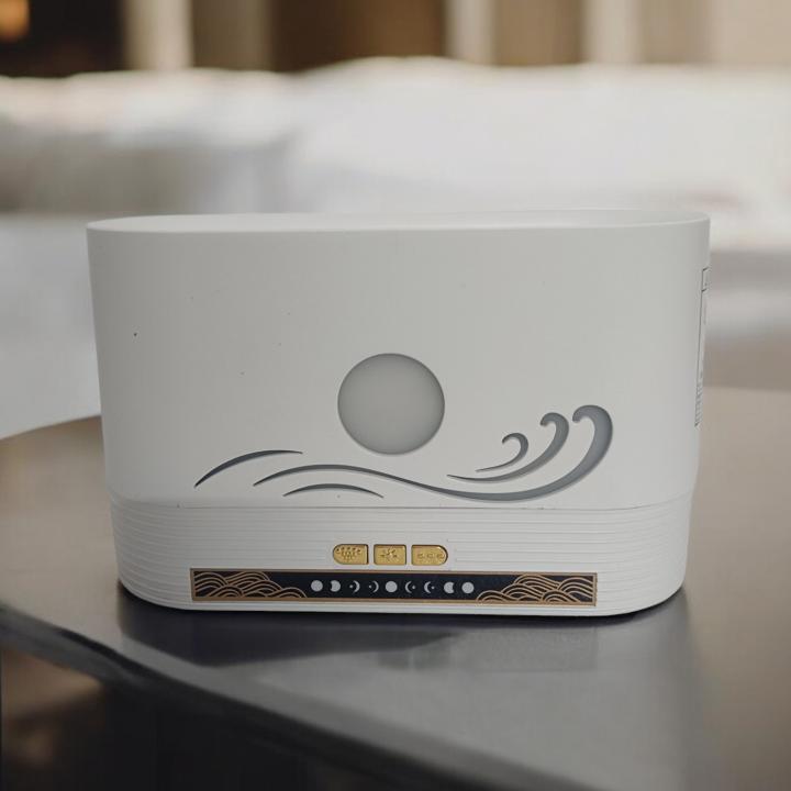 Fire Humidifier with Aroma Diffuser - Multi-Color LED and Remote Control for Ultimate Relaxation