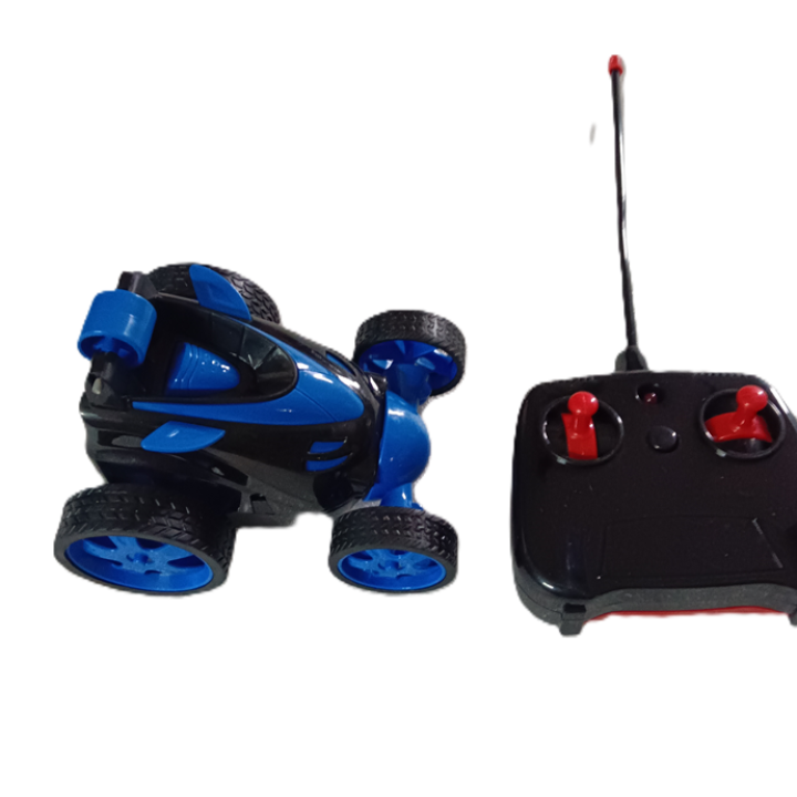 Rotating & Rolling Rechargeable Small Remote Multi Color Stunt Car Toy - Ultimate Stunt Action for Kids!
