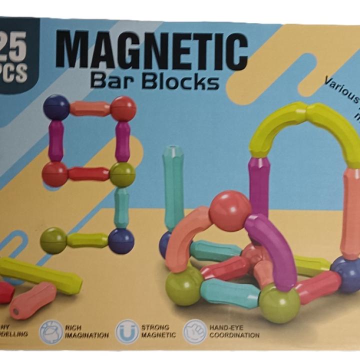 25 Pcs Magnetic Sticks Building Blocks - Creative Educational Toy for Kids