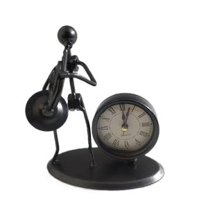 Decorative Musical Metal Stand with Clock   - Timeless Home Decor