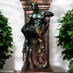 Roman Pillar Man Statue - Classical Elegance for Home, Office, or Garden Decor