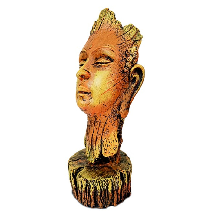 Tranquil Buddha Face Idol - Serenity for Your Home Decor