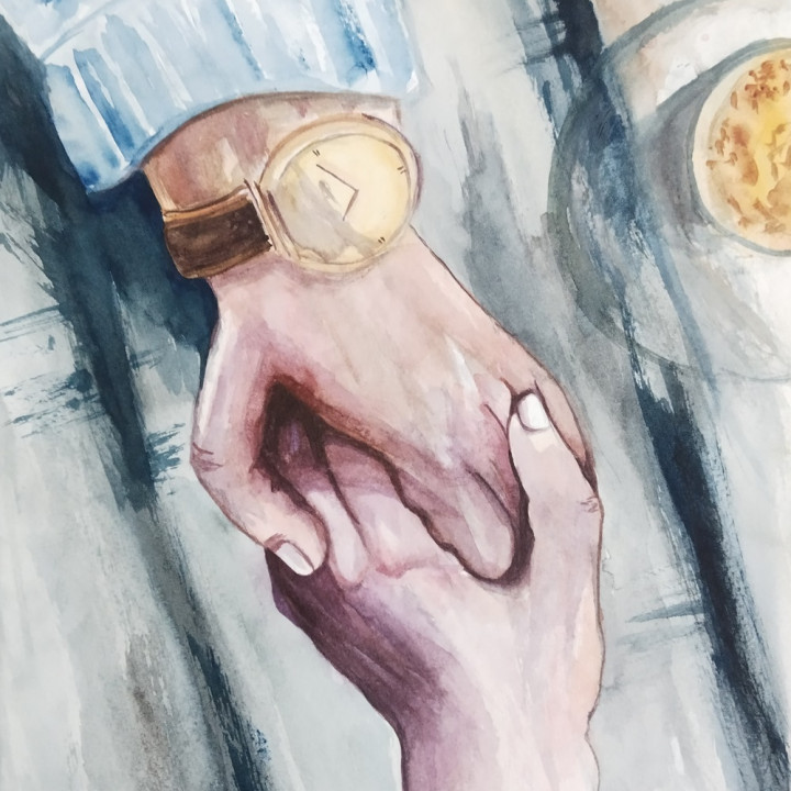 Heartwarming Hand-in-Hand Painting - Symbol of Unity and Love