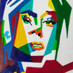 Popup Lady Face Art - Captivating Beauty in Art