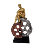 Futuristic In Half Gear Machine Man Idol Set of 1 - A Unique Blend of Art and Technology