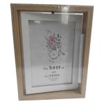 Wooden Double-Sided 360° Revolving Photo Frame – A Stylish Display for Your Memories