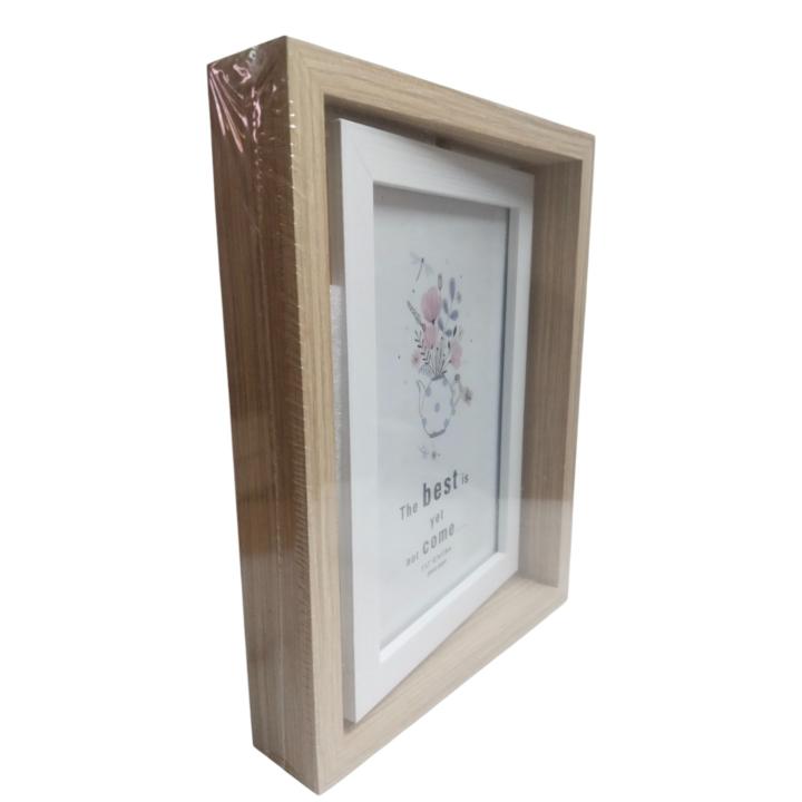 Wooden Double-Sided 360° Revolving Photo Frame – A Stylish Display for Your Memories