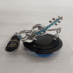 Solar-Powered Guitar Model Car Aroma Diffuser with Extra 10 ML Fragrance Aroma - Enjoy Freshness On-The-Go!