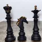 King, Queen, and Knight Chess Idols - Elegant & Strategic Home Decor for Sophisticated