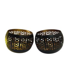 Designer Cup Tealight Holder Set (Pack of 2) – Elegant Lighting for Every Occasion
