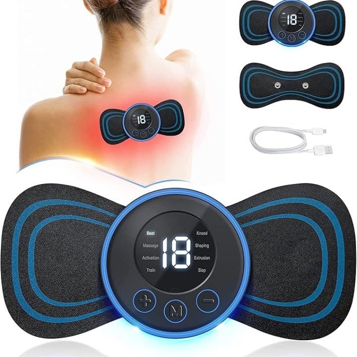 Portable Rechargeable Mini Massager – Full Body Pain Relief with 8 EMS Modes