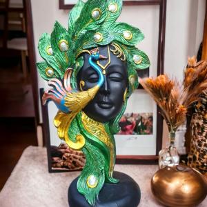 Modern Krishna Idol - Contemporary Design for Home Decor & Spiritual Serenity