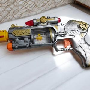 Laser Gun Toy with Flashing Lights, Sound, and Vibration – Perfect for Kids