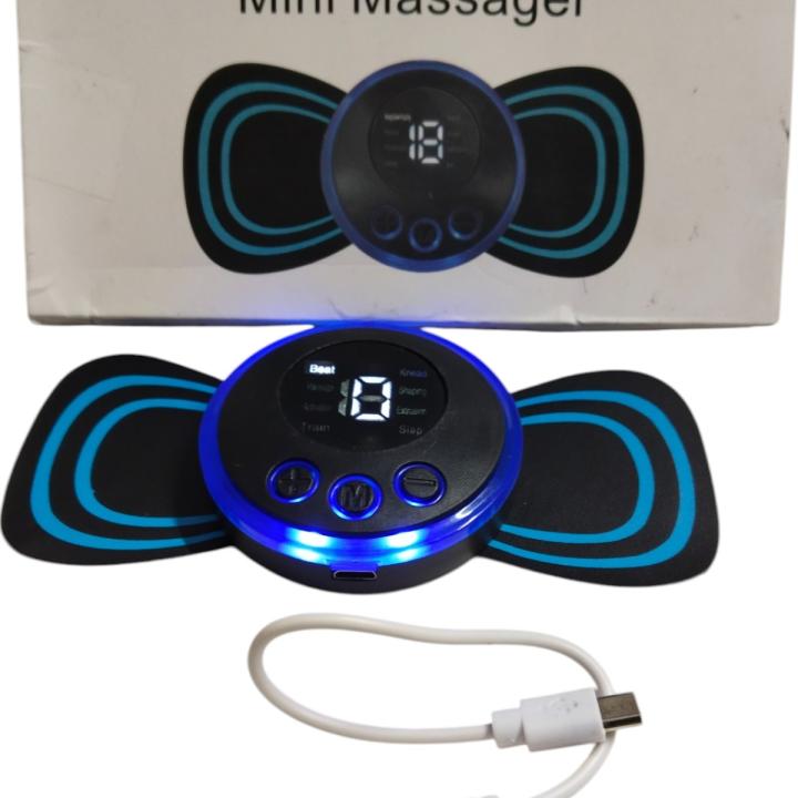Portable Rechargeable Mini Massager – Full Body Pain Relief with 8 EMS Modes