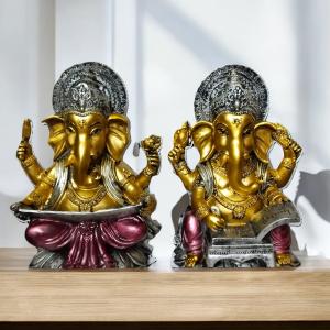 Ganesha Idols Set of 2 – Bring Blessings & Elegance to Your Home
