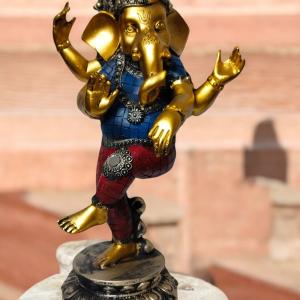 Standing Ganesha Idol in Natraj Pose - Divine & Artistic Home Decor for Spiritual Balance