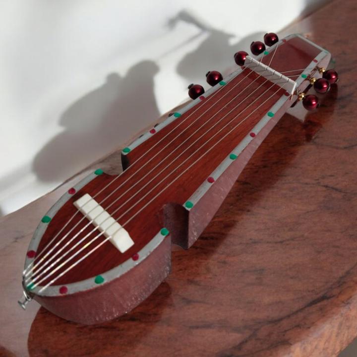 Miniature Rabab Musical Instrument – Exquisite Handcrafted Decor Piece for Music Lovers