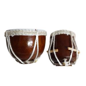 Miniature Tabla Set of 2 Musical Instrument – Handcrafted Classical Decor for Music Lovers