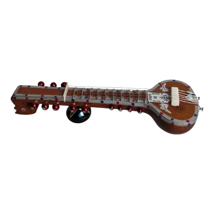 Miniature Veena Musical Instrument – Traditional Handcrafted Decor for Music Lovers