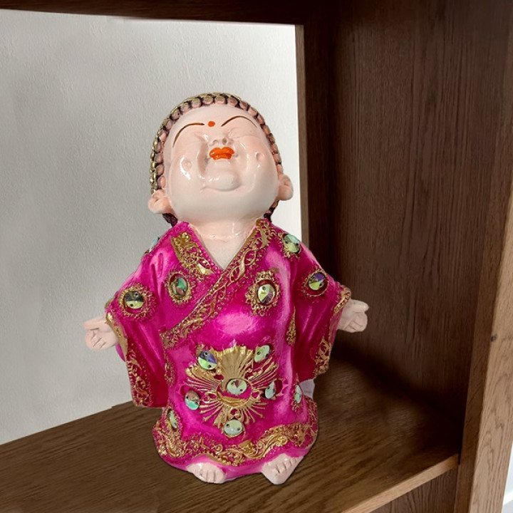 Adorable Baby Pink Buddha Idol - Invite Serenity into Your Home