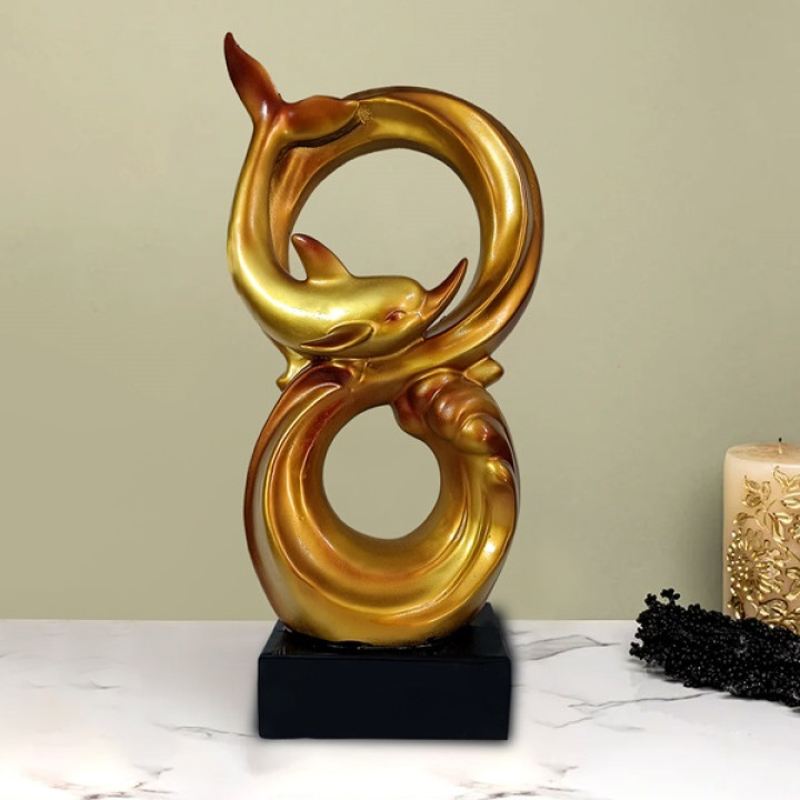 Enchanting Dolphin Idol - Evoke the Ocean's Grace in Your Home
