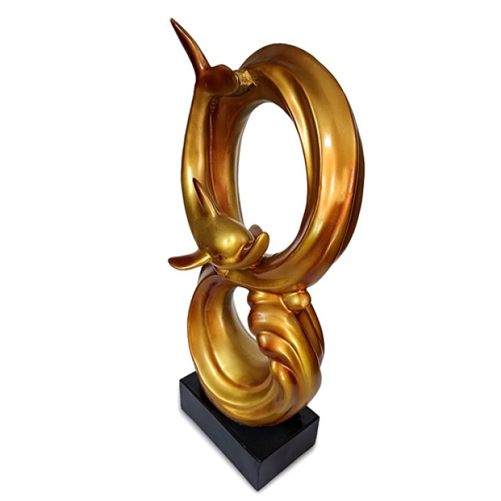 Enchanting Dolphin Idol - Evoke the Ocean's Grace in Your Home