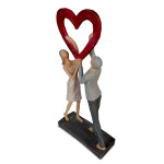 Romantic Heart Face Couple Idol Symbol of Everlasting Love