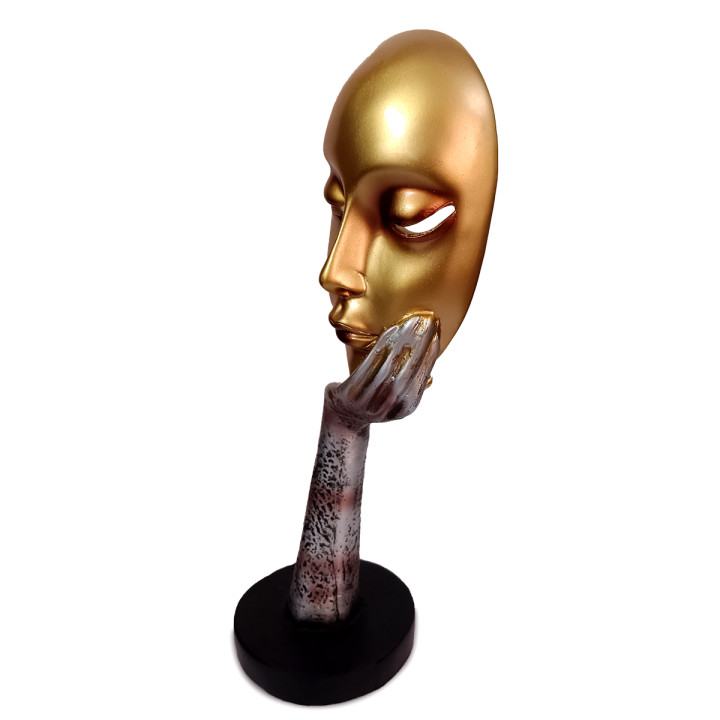 Elegant Lady Face Idol Set of 2 - Timeless Beauty for Your Home Decor