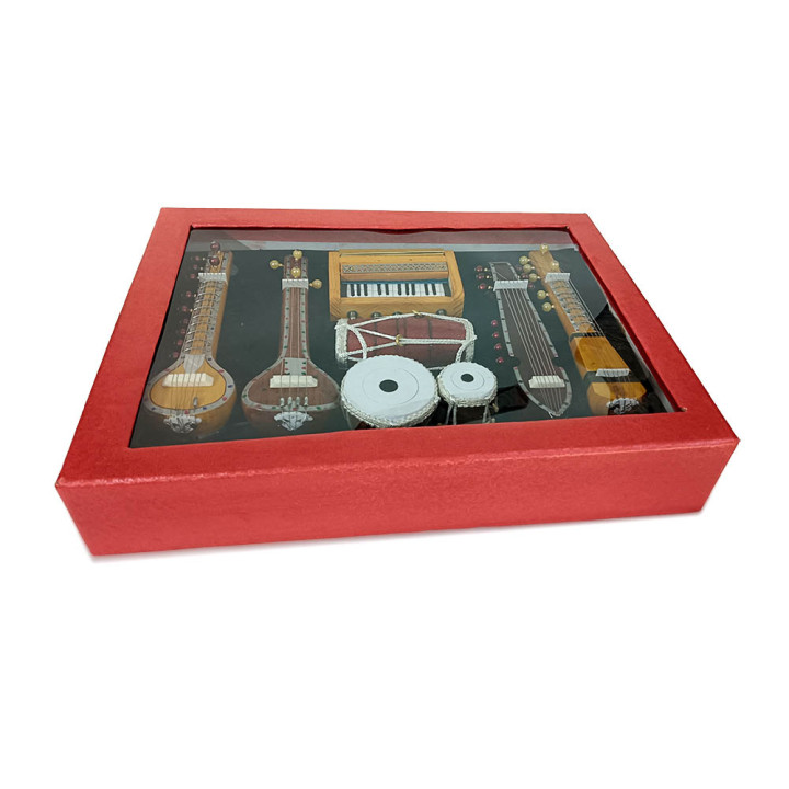 Exquisite Miniature Musical Instrument Set of 7 - Perfect Harmony for Your Decor