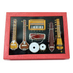 Exquisite Miniature Musical Instrument Set of 7 - Perfect Harmony for Your Decor