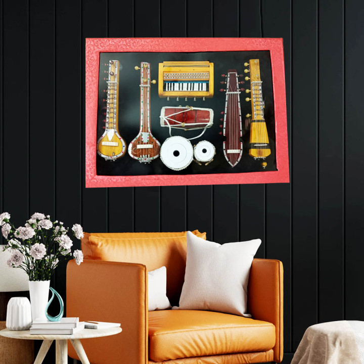 Exquisite Miniature Musical Instrument Set of 7 - Perfect Harmony for Your Decor