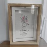 Wooden Double-Sided 360° Revolving Photo Frame – A Stylish Display for Your Memories