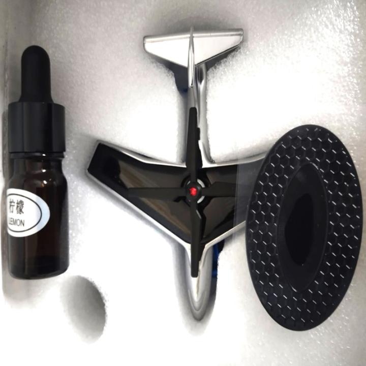 Solar-Powered Aeroplane Model Car Aroma Diffuser with Extra 10 ML Fragrance Aroma - Enjoy Freshness On-The-Go!