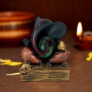 Exquisite Right Face Ganesha Idol - Embrace Divine Blessings