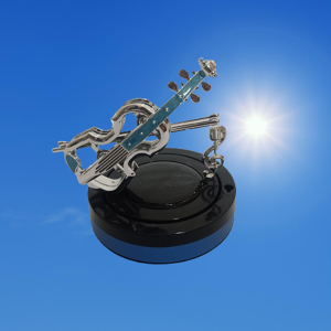 Solar-Powered Guitar Model Car Aroma Diffuser with Extra 10 ML Fragrance Aroma - Enjoy Freshness On-The-Go!