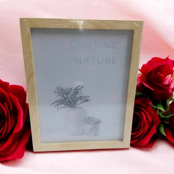 Wooden Double-Sided Photo Frame with 3-Mode Touch LED Light – A Perfect Blend of Elegance & Innovation