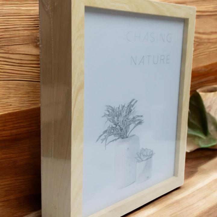 Wooden Double-Sided Photo Frame with 3-Mode Touch LED Light – A Perfect Blend of Elegance & Innovation