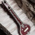 Miniature Sitar Musical Instrument – Handcrafted Decor for Classical Music Enthusiasts
